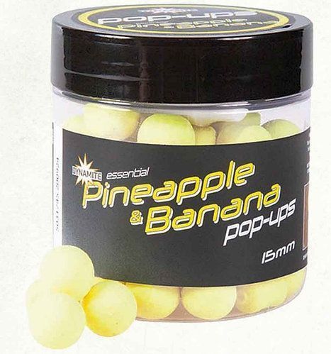 Плаваючі бойли Pop-Up Dynamite Baits FLURO - PINEAPPLE & BANANA - 12MM ананас/ банан
