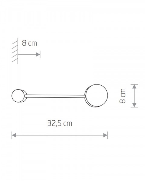 Світильник стельовий Nowodvorski Orbit 1x8 Вт GX53 чорний 7806 