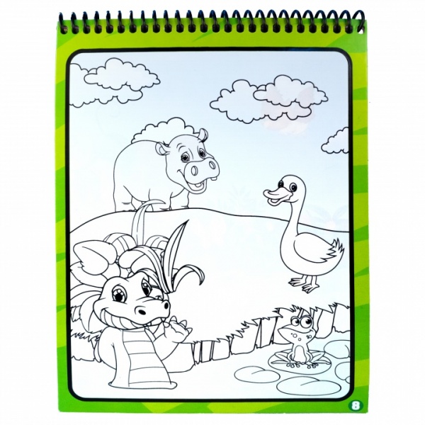 Раскраска водная «Qunxing Toys Играй и учись Животные (Z183-1A)»