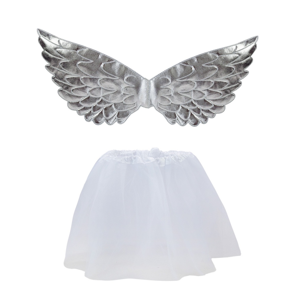 Набір карнавальний Shantou Крила + спідниця р.98 срібний E16716