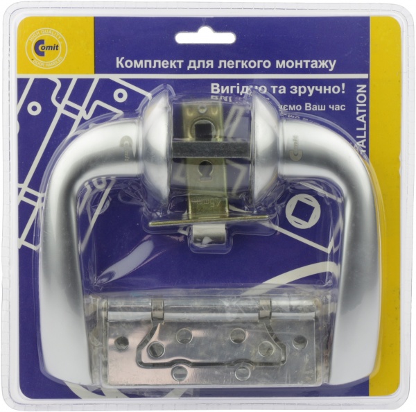 Защіпка врізна з ручками Comit Kea матовий хром/хром