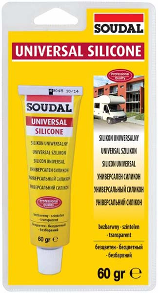 Герметик силіконовий SOUDAL універсальний прозорий 60 г