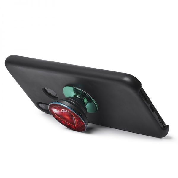 Тримач для телефона Pop 005 Серденько Luxe Cube червоний