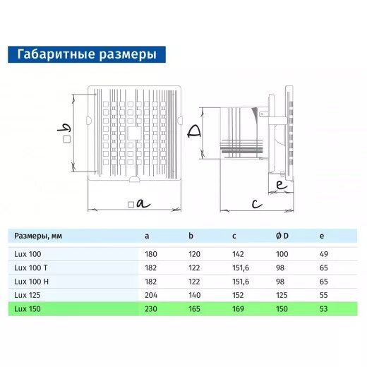Витяжний вентилятор Blauberg Lux 150-1