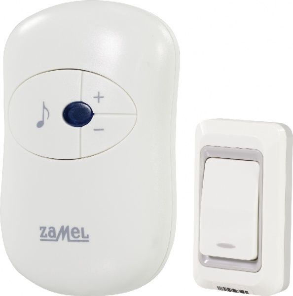 Дзвінок бездротовий Zamel Disco білий ST-930