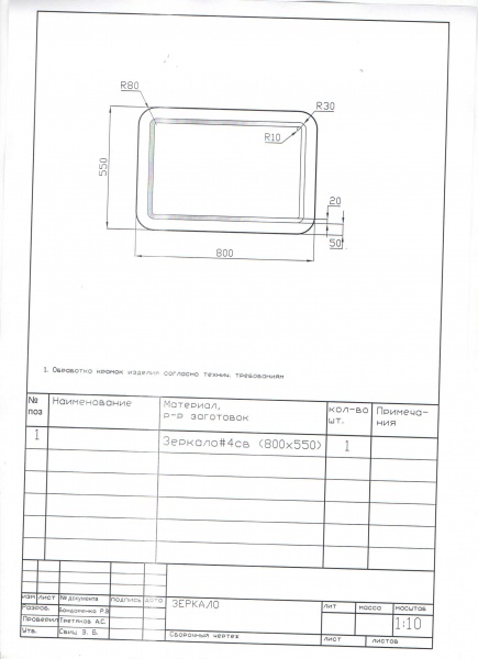 Зеркало ЮВЕНТА Arizona (ArM-80)