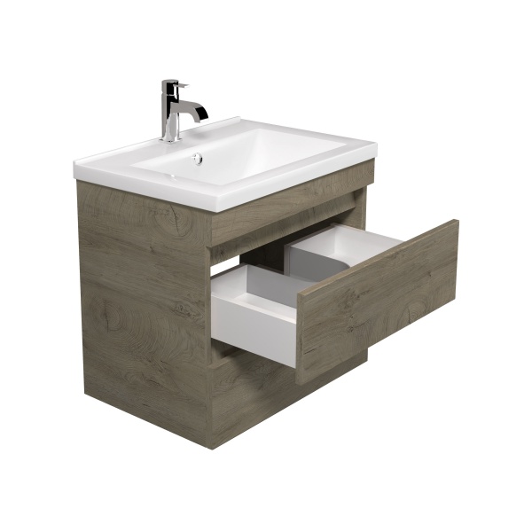 Тумба підвісна ScandiSPA Wood 60-A з умивальником Cosmopolitan 60