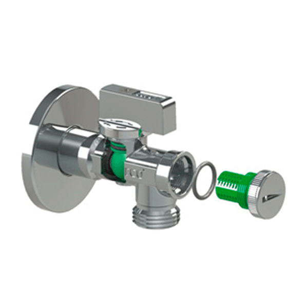 Кран Arco 1/2х1/2 с фильтром