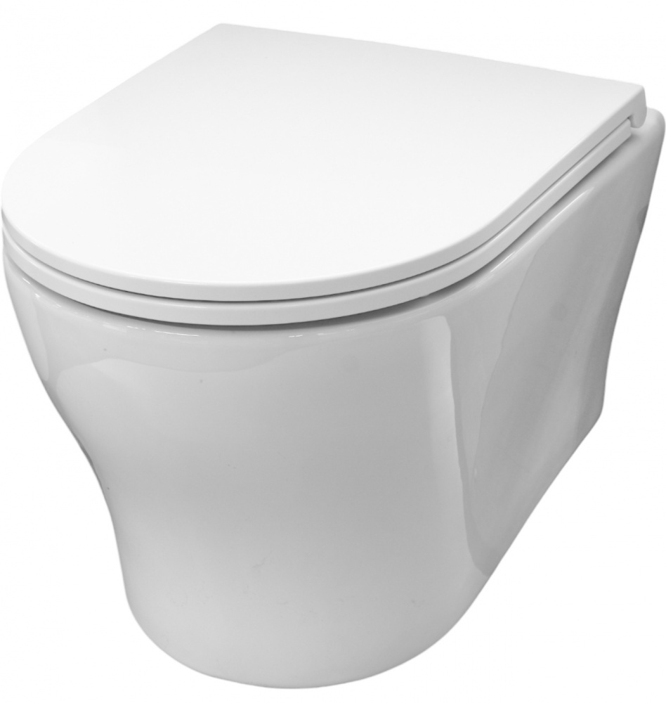 Унитаз подвесной ScandiSPA EDDA NEW TORNADO с сиденьем Duroplast SLIM soft-close