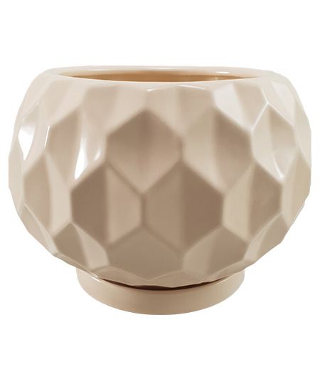 Горшок керамический Резон Калачик круглый 1,4 л персиковый (Р281пер) 