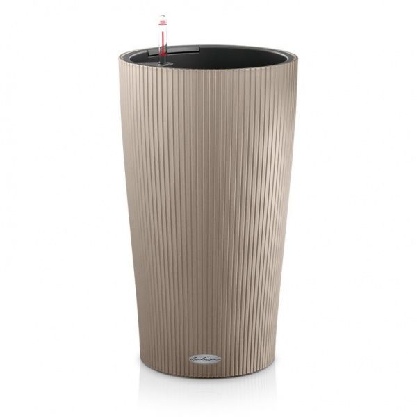 Кашпо пластиковое Lechuza Cilindro Color 32 (13956) круглый 13 л песочно-коричневый 