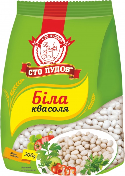Квасоля Сто пудов біла 200 г