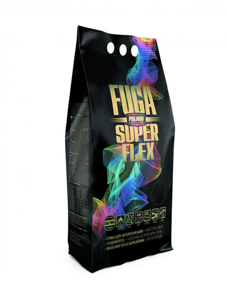 Заполнитель швов Polimin Fuga Super Flex (ширина шва 1-7 мм) 2 кг кофе с молоком 