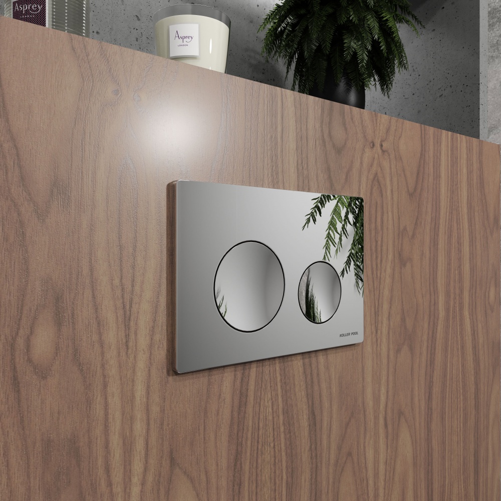 Клавіша змиву Koller Pool Round Pro New хром глянсовий