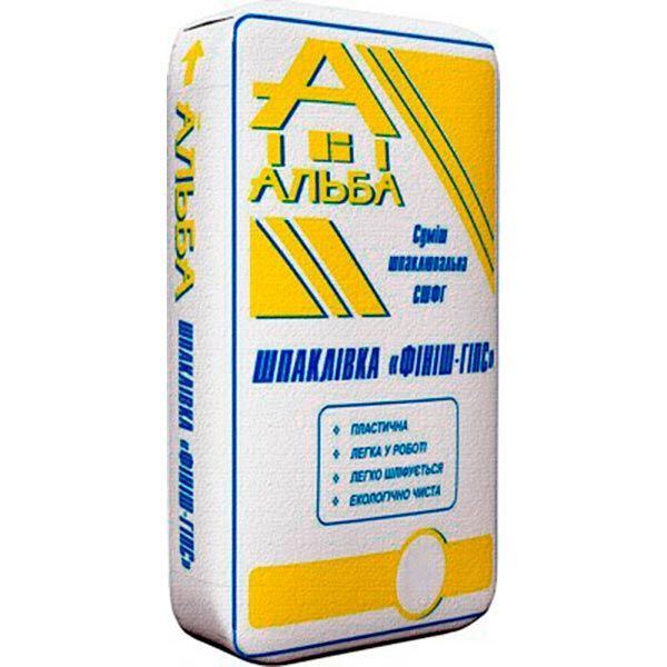 Шпаклевка Альба Финиш-гипс 2 кг