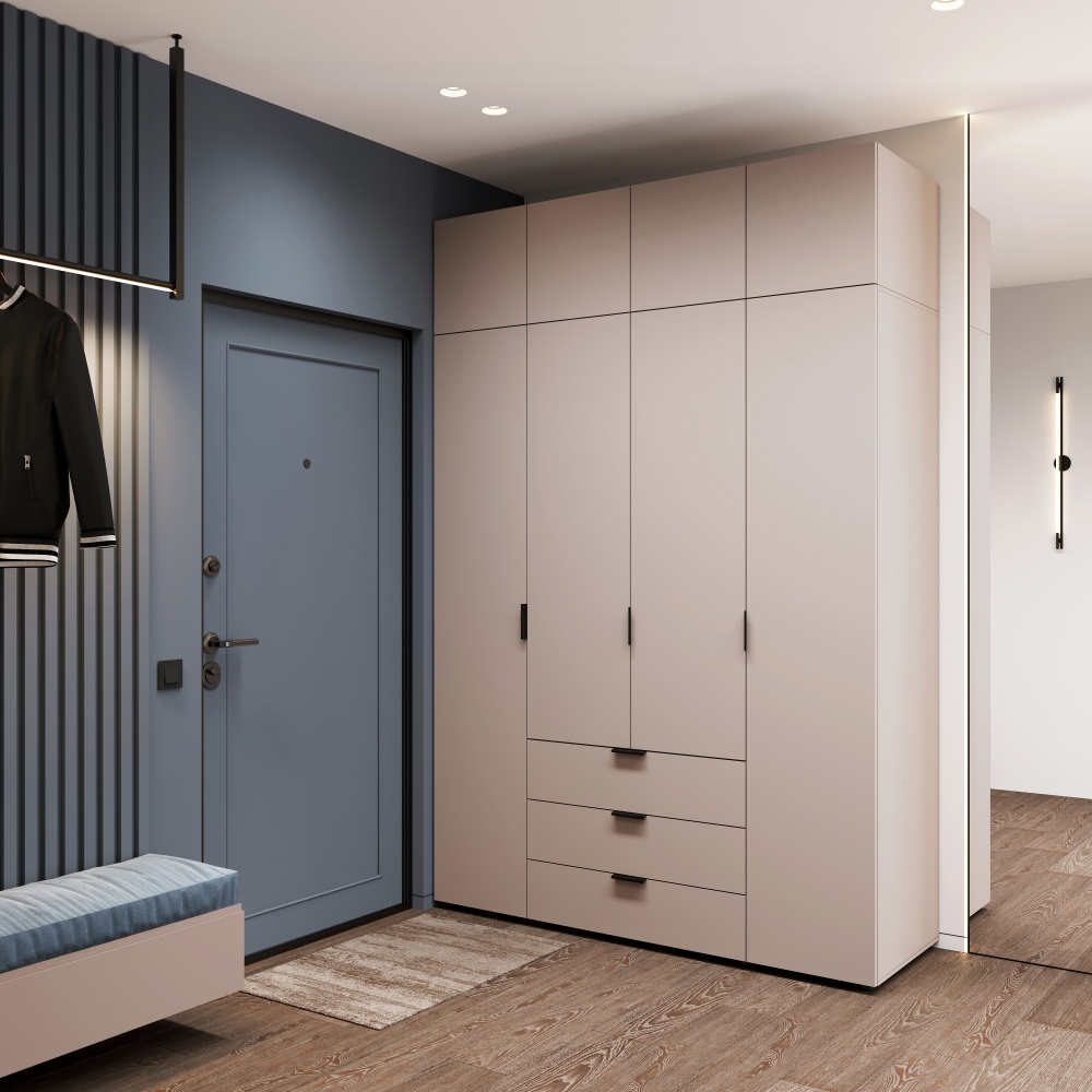 Додатковий сегмент Берегиня Антресоль до шафи Choice 4д3я 400х1600х550 мм кашемір / кашемір