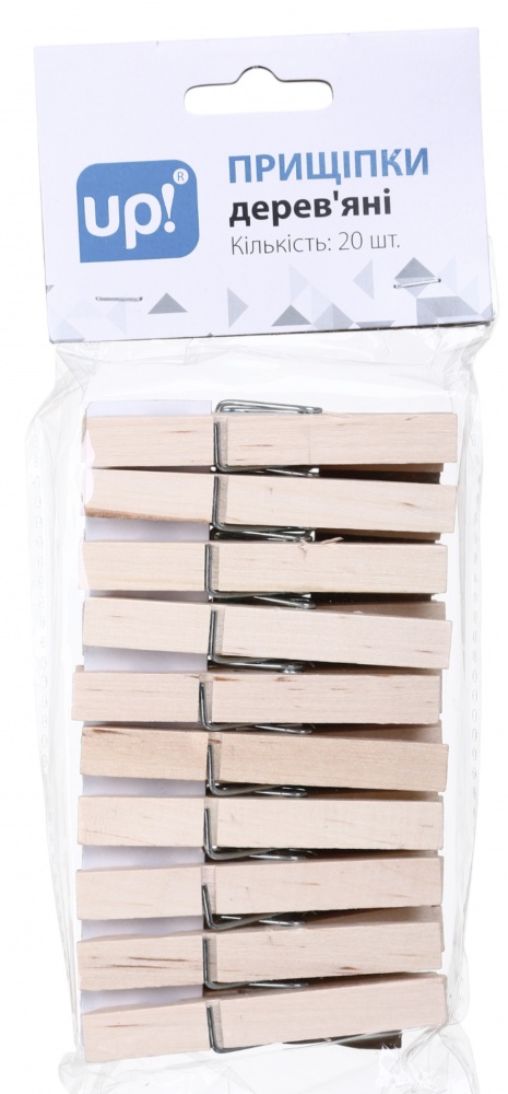 Прищіпки дерево 20 шт. UP! (Underprice)