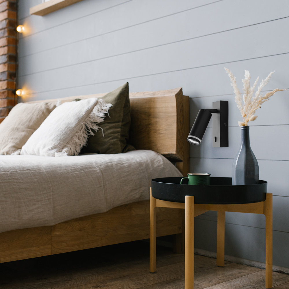 Бра ARDERO ML511-S поворотний під лампу MR11 з вимикачем G5.3 чорний 80387