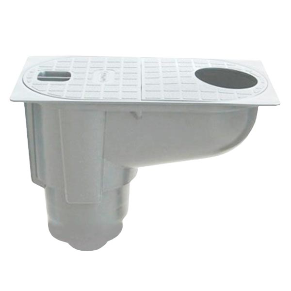 Дощоприймач пластиковий з вертикальним водовідводом Standartpark сірий