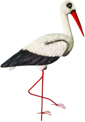 Фигура садовая Decoline Аист большой на металлических ножках