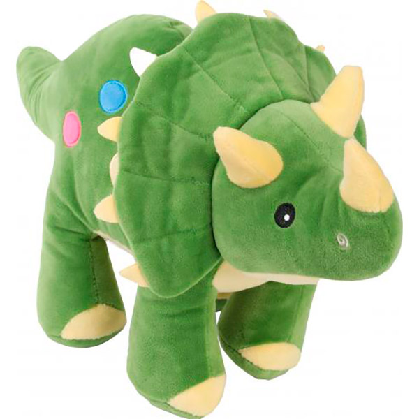 Мягкая игрушка Luna Kids Ами Трицератопс зеленый 38х22х15 см зеленый NR-2