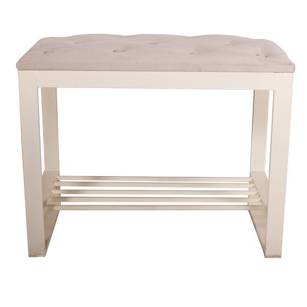 Банкетка Метал Арт Вегас молочний 