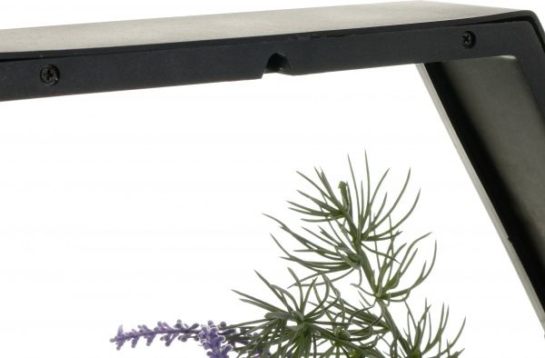 Декор настенный Nature шестиугольный 34,5x30 см черный 