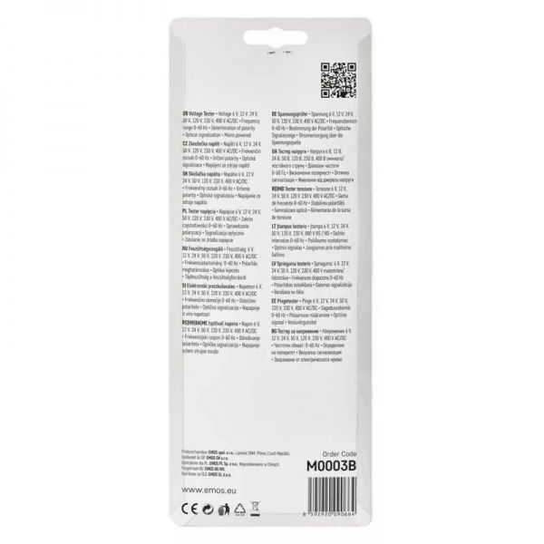 Индикатор напряжения Emos M0003B АС/DC6-400В CATIII