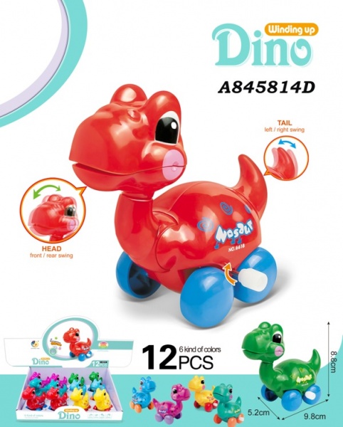 Игрушка заводная Metr+ Динозавр в ассортименте 6618