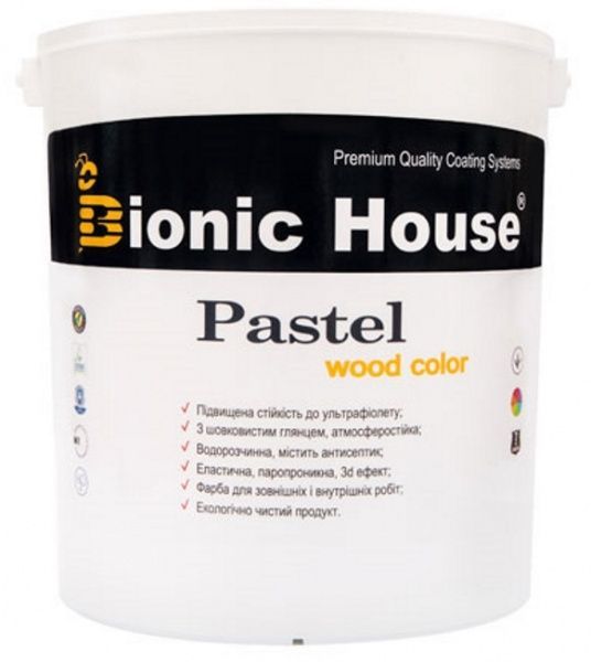 Фарба Bionic House покривна Pastel Wood Color Р214 мокко шовковистий глянець 0,8 л