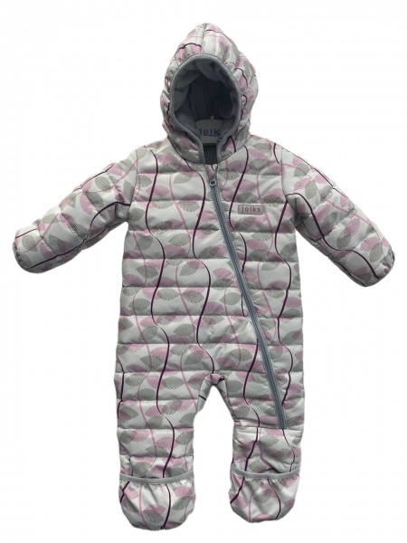 Комбинезон для девочек JOIKS Листок белый р.80-86 KGS-30/2 