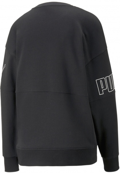Свитшот Puma PUMA POWER COLORBLOCK CREW TR 67363701 р.M черный