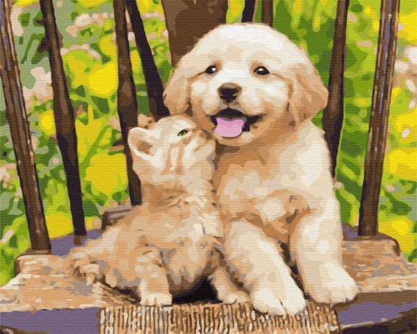 Картина за номерами Маленькі друзі PBS39280 40x50 см Brushme 