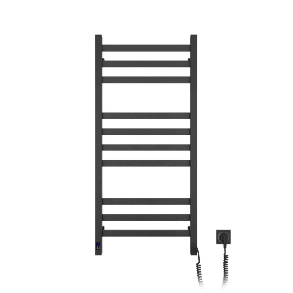 Рушникосушарка електрична NAVIN Авангард 480х1000 мм Sensor права з таймером чорний муар (12-228053-4810) 