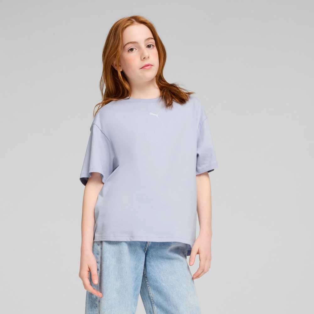 Футболка Puma ESS Boxy Tee G 68513147 р.140 блакитний