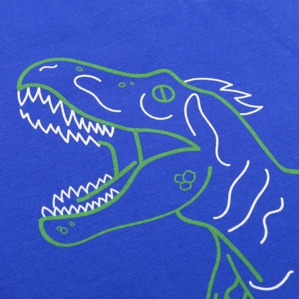 Футболка дитяча Роксана Динозавр р.110 волошковий 