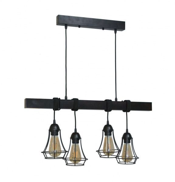 Підвіс Геотон Крона 0529-4 4x60 Вт E27 венге 48755 