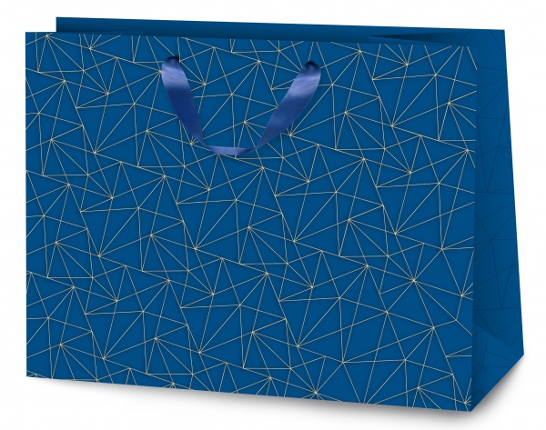 Пакет подарочный 45х60х20 синий