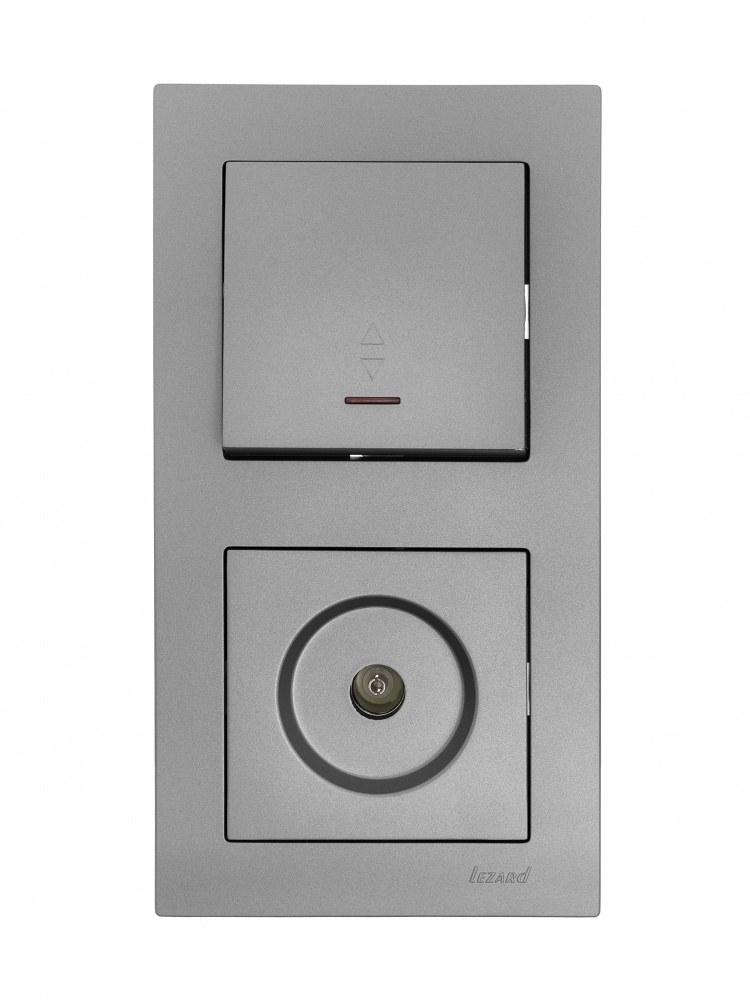 Рамка двомісна Lezard Vesna горизонтальна сірий 742-3500-152