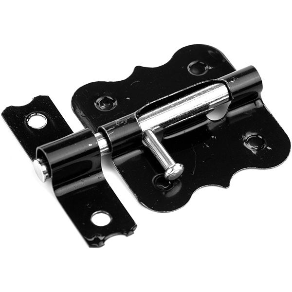 Шпінгалет накладний 6-38 Bruno чорний 120 мм