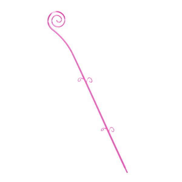 Опора пластикова Алеана Спіраль для орхідей малиновий прозорий PS 114043