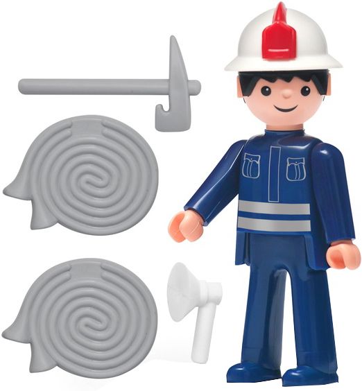 Фигурка Igracek Пожарник и аксессуары 