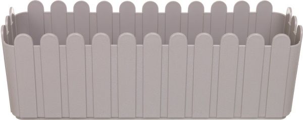 Ящик балконный Алеана со вставкой 49x16,5 см прямоугольный какао 