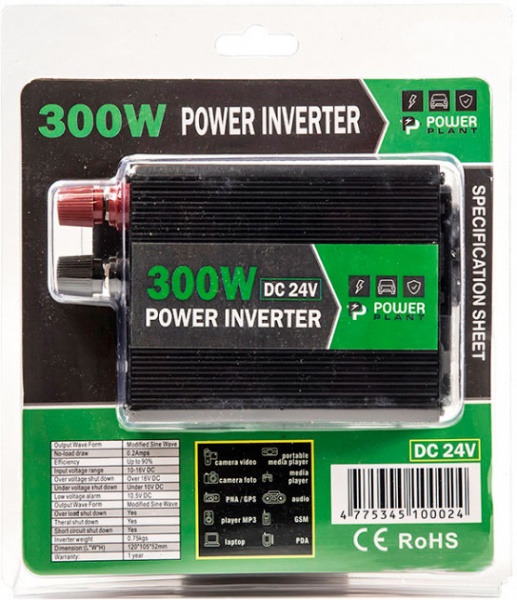 Инвертор автомобильный PowerPlant HYM300-242 KD00MS0002
