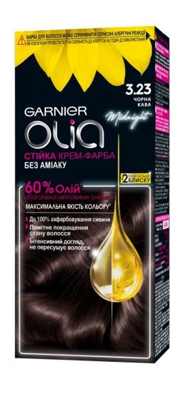 Крем-фарба для волосся Garnier Olia 3.23 Чорна кава 112 мл