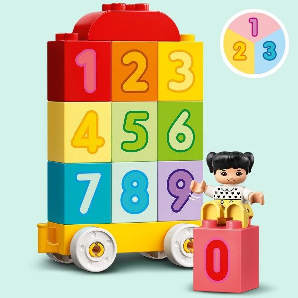 Конструктор LEGO DUPLO Поезд с цифрами — учимся считать 10954