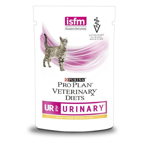 Корм Pro Plan Veterinary Diets UR для дорослих котів при сечокам'яній хворобі з куркою 85 г