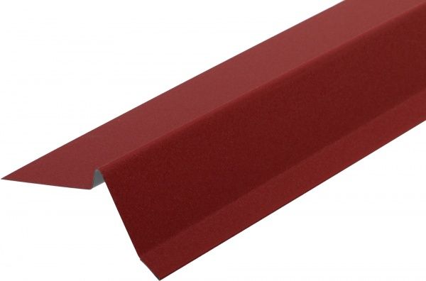 Торцевая планка для битумной черепицы Европрофиль RAL 3011 матовая красная