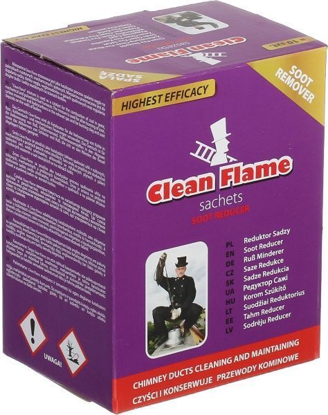 Засіб для чищення для камінів, печей і димоходів Clean Flame