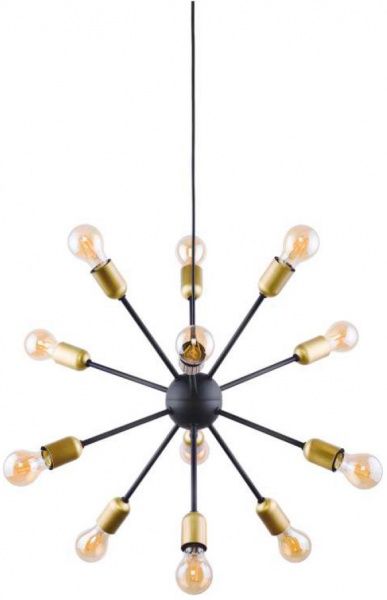 Люстра підвісна TK Lighting Estrella 1469 12x60 Вт E27 бронза/чорний 